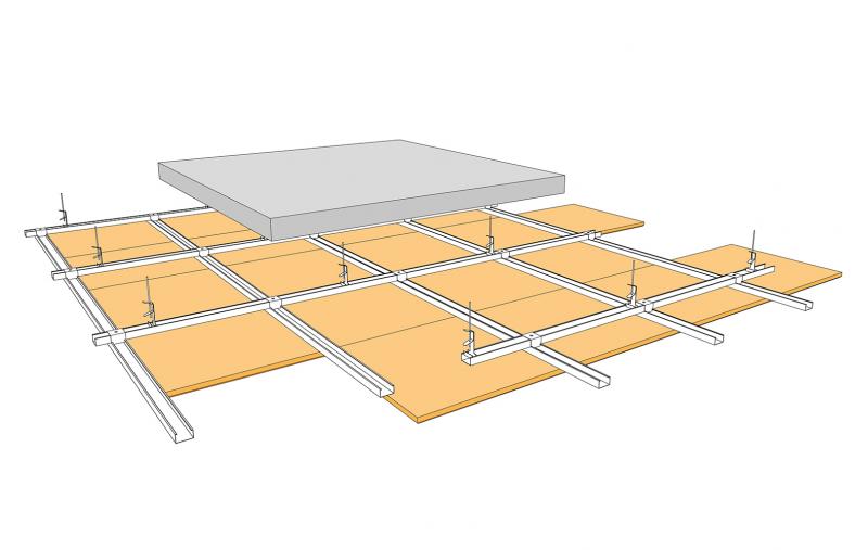 ACOUSTIC ANTIPALLA SOFFITTO C6027 AB35X-S4