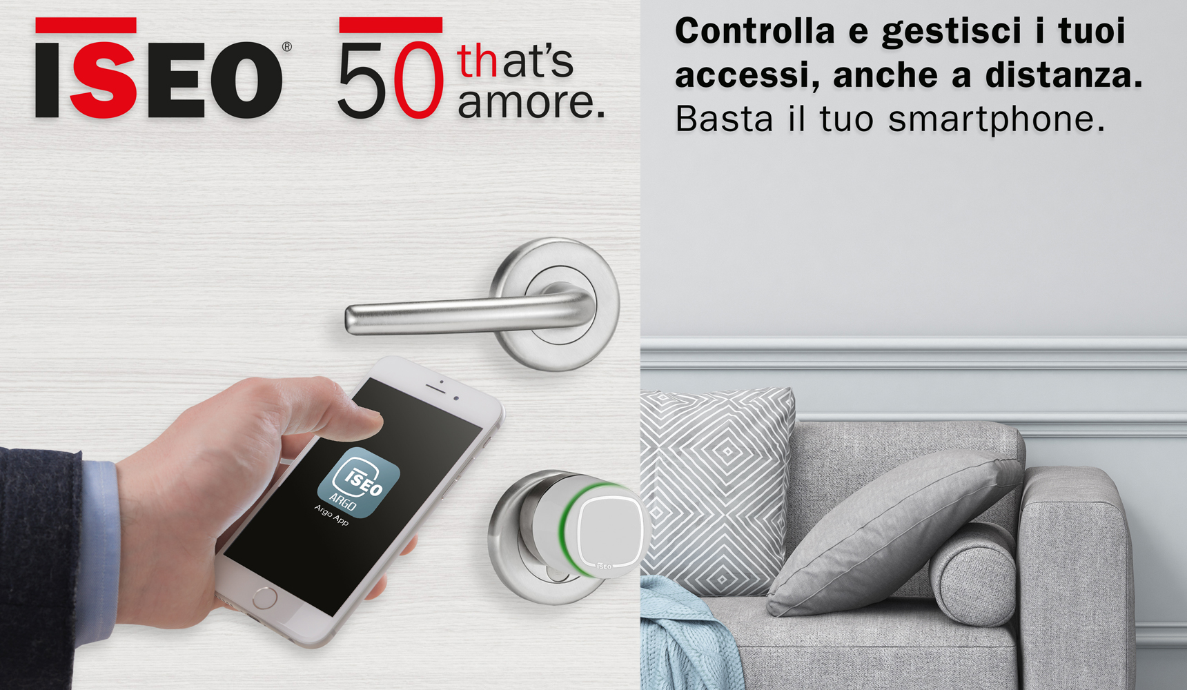 Gestisci gli accessi con il tuo smartphone e Argo app di ISEO