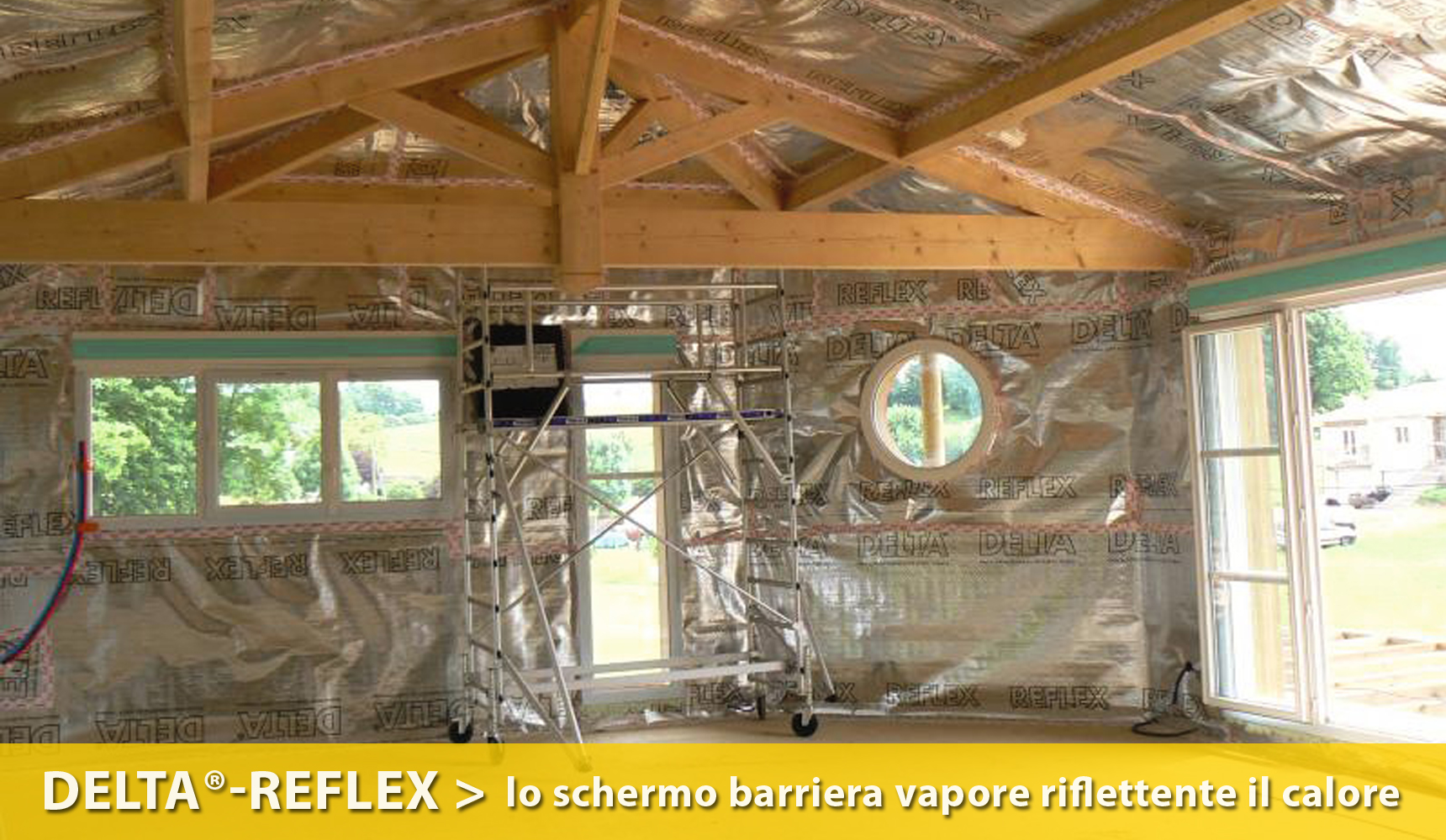 DELTA®-REFLEX: lo schermo barriera vapore riflettente il calore
