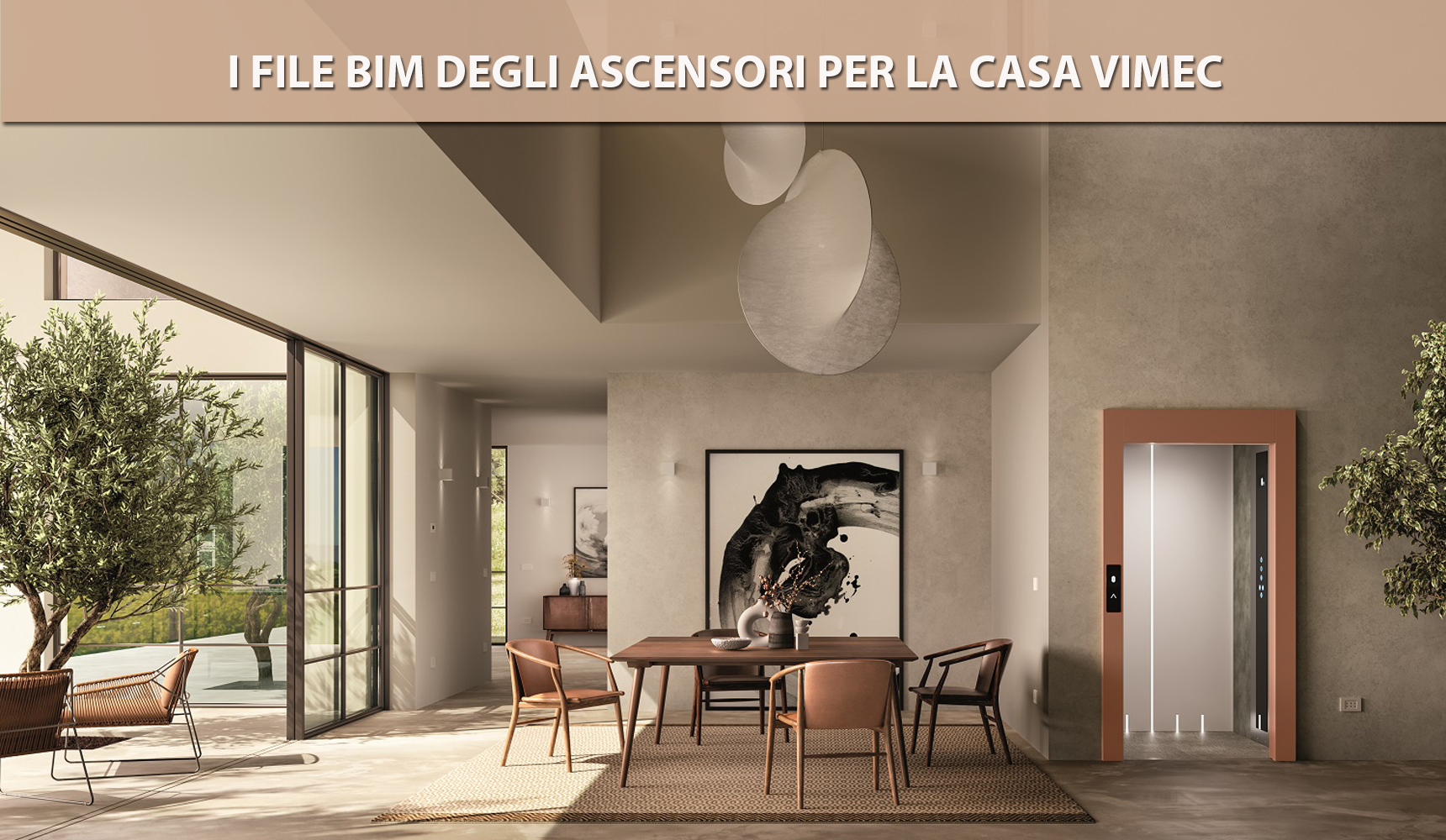 I file BIM degli ascensori per la casa Vimec
