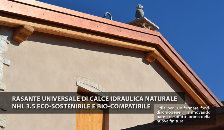 Rasante universale per l’omogeneizzazione superficiale a garanzia del benessere abitativo