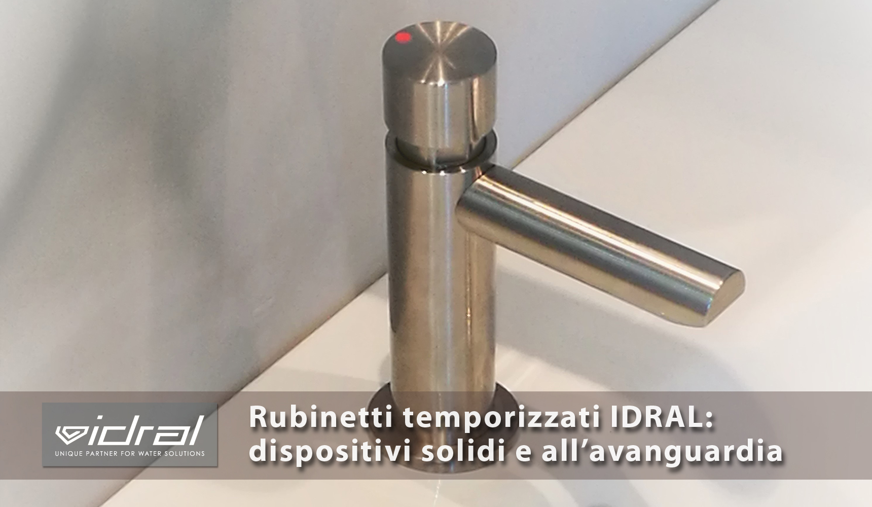 Rubinetti temporizzati completamente in INOX