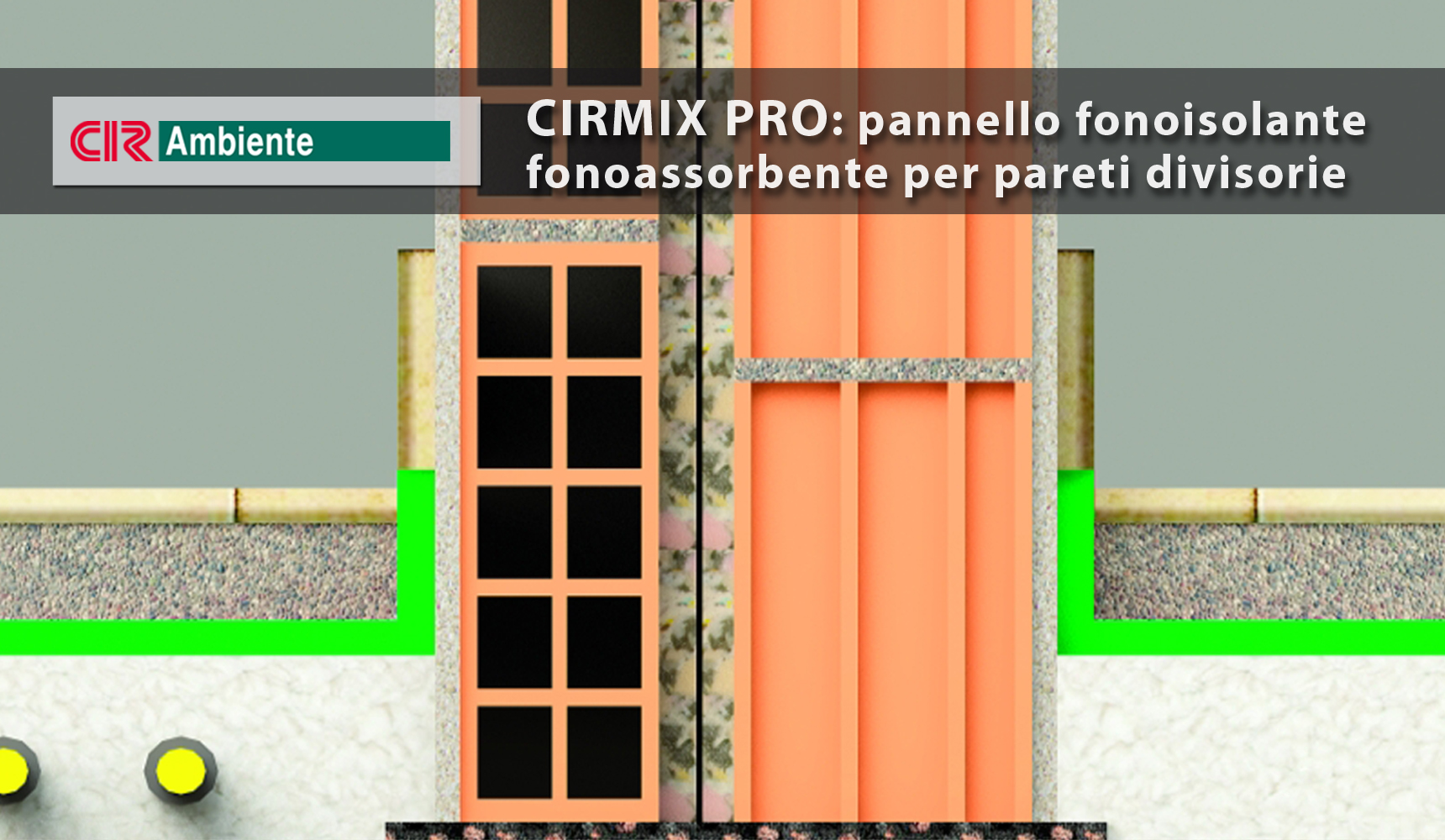 Pannello fonoisolante fonoassorbente per pareti divisorie