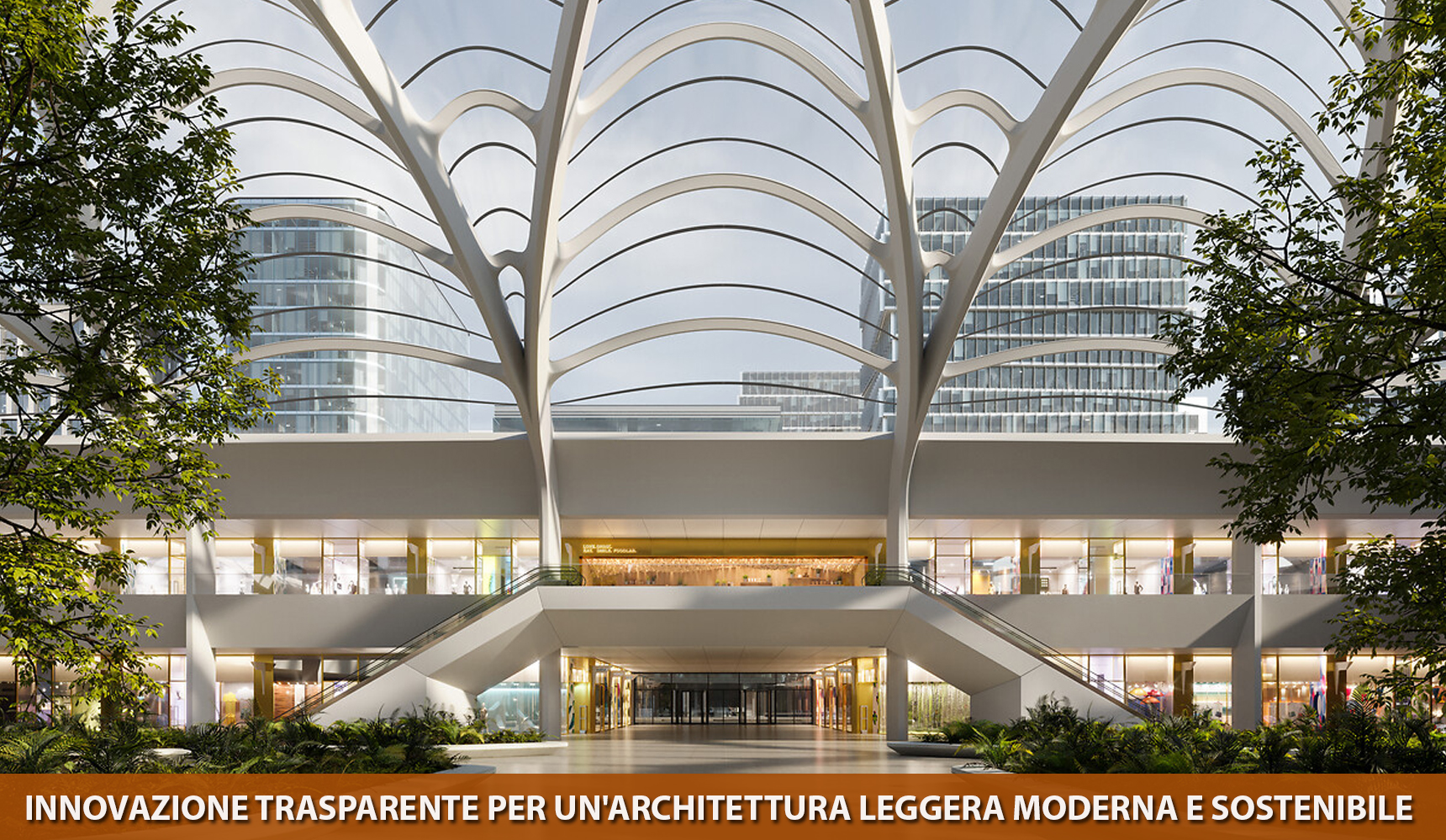 Innovazione trasparente per un'architettura leggera moderna e sostenibile