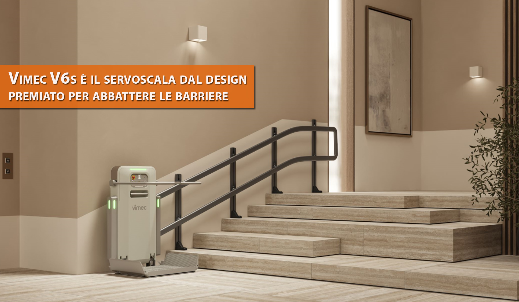 Vimec V6s: la nuova pedana più premiata per l’abbattimento delle barriere