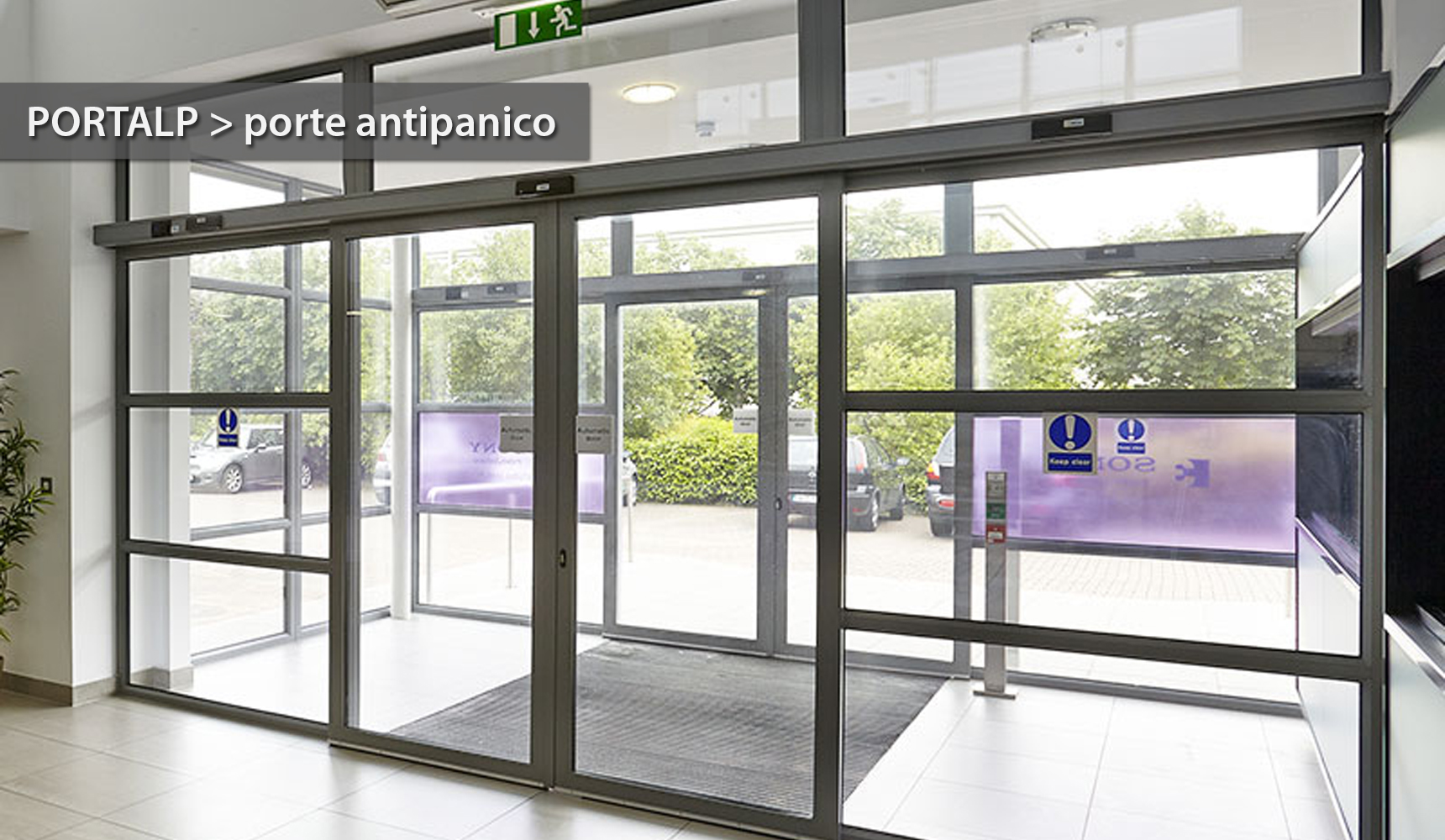 Porte automatiche - Soluzioni per vie di fuga