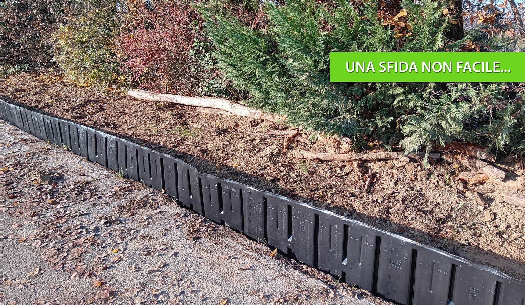 Un intervento per il controllo delle radici con il Roll Rib®