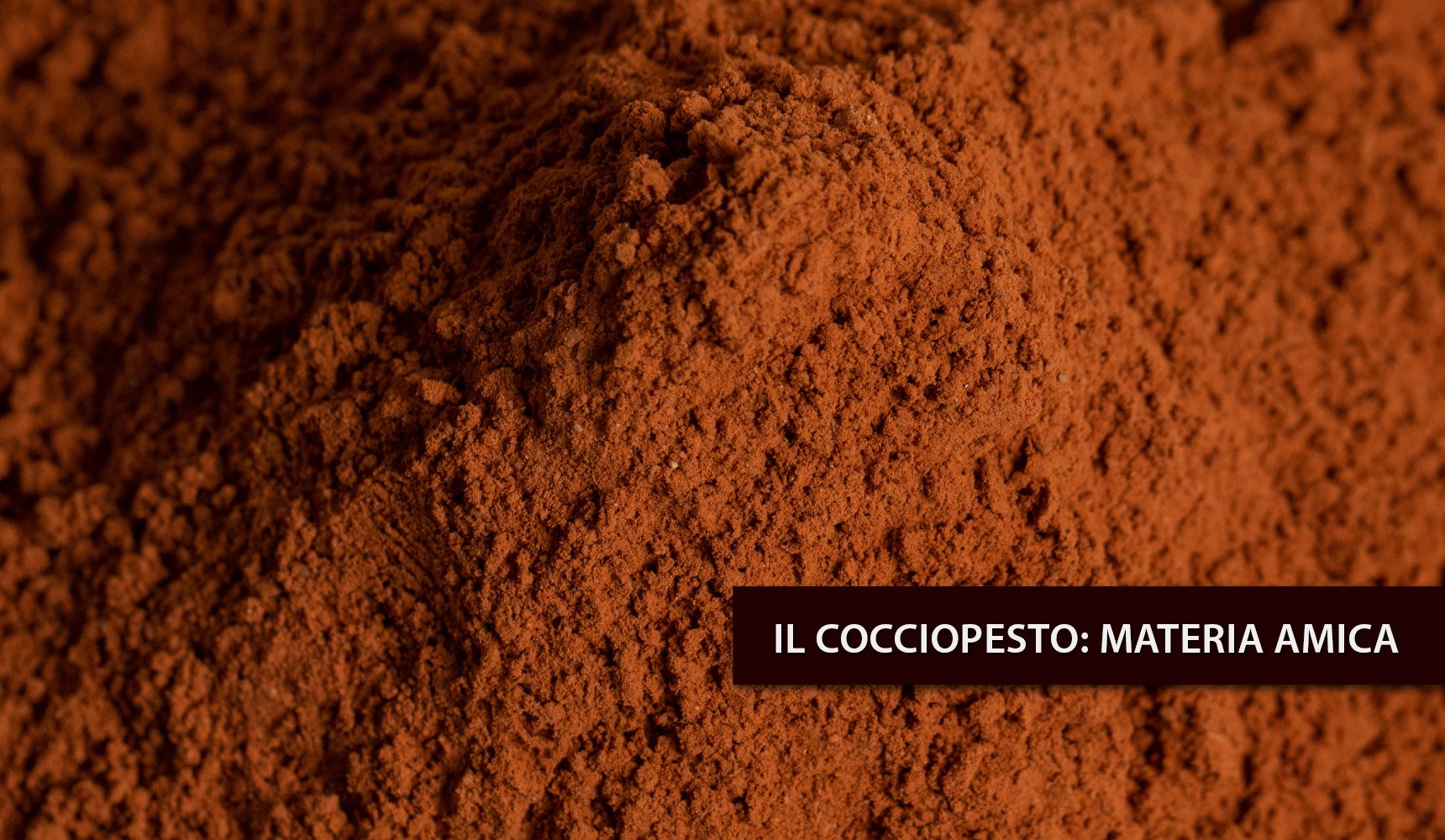 IL COCCIOPESTO: MATERIA AMICA