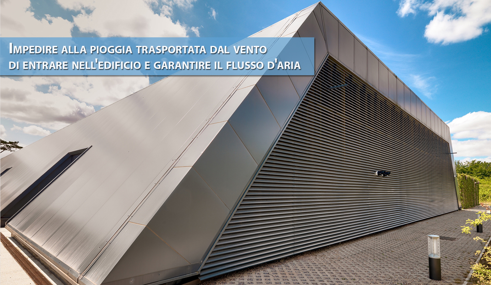 Come funzionano i louvres antipioggia CS