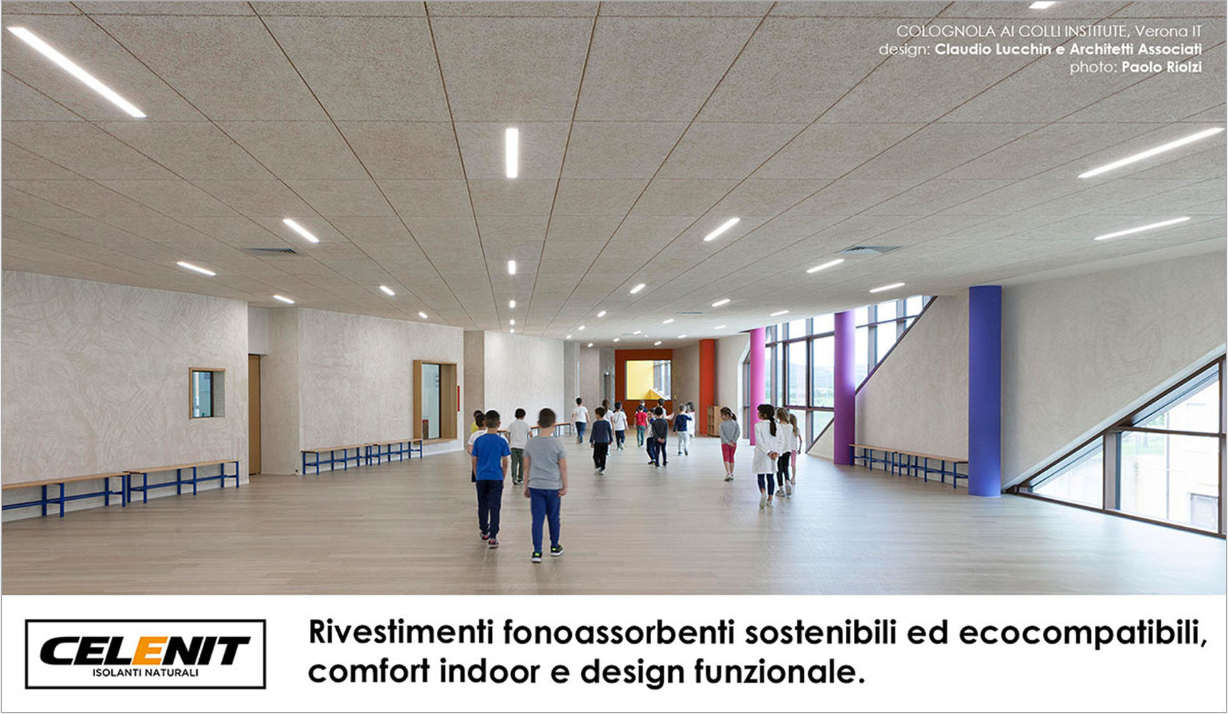 EDILIZIA SCOLASTICA, rivestimenti fonoassorbenti sostenibili