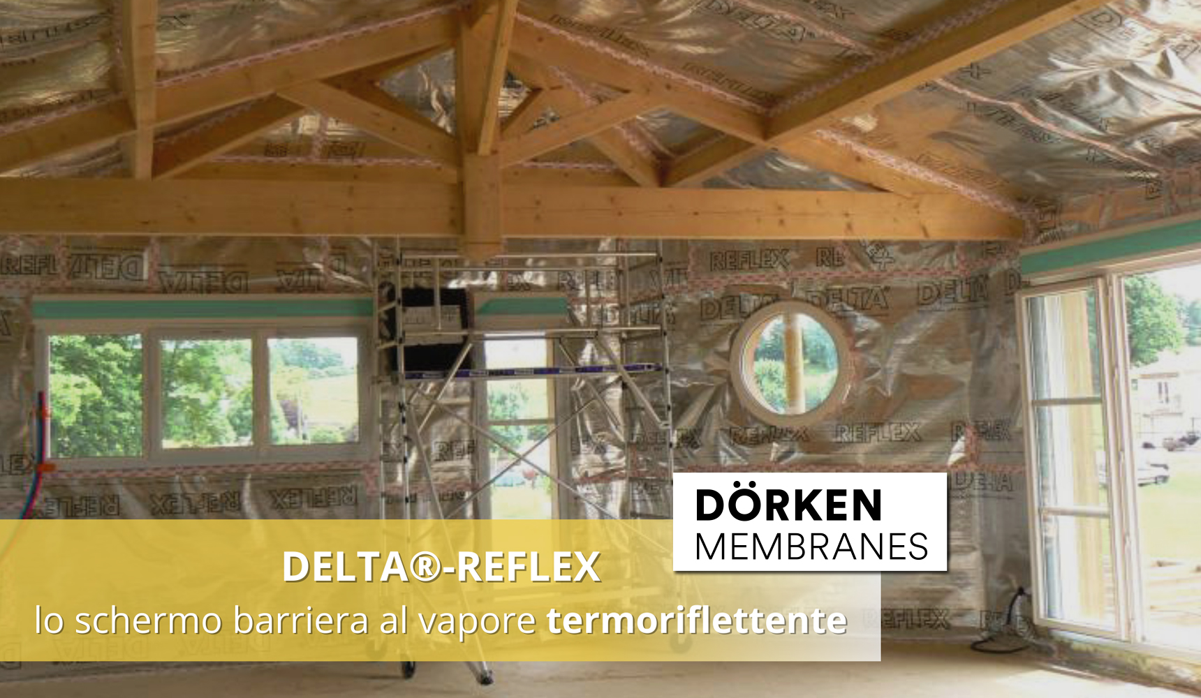 DELTA®-REFLEX: Lo schermo barriera al vapore termoriflettente