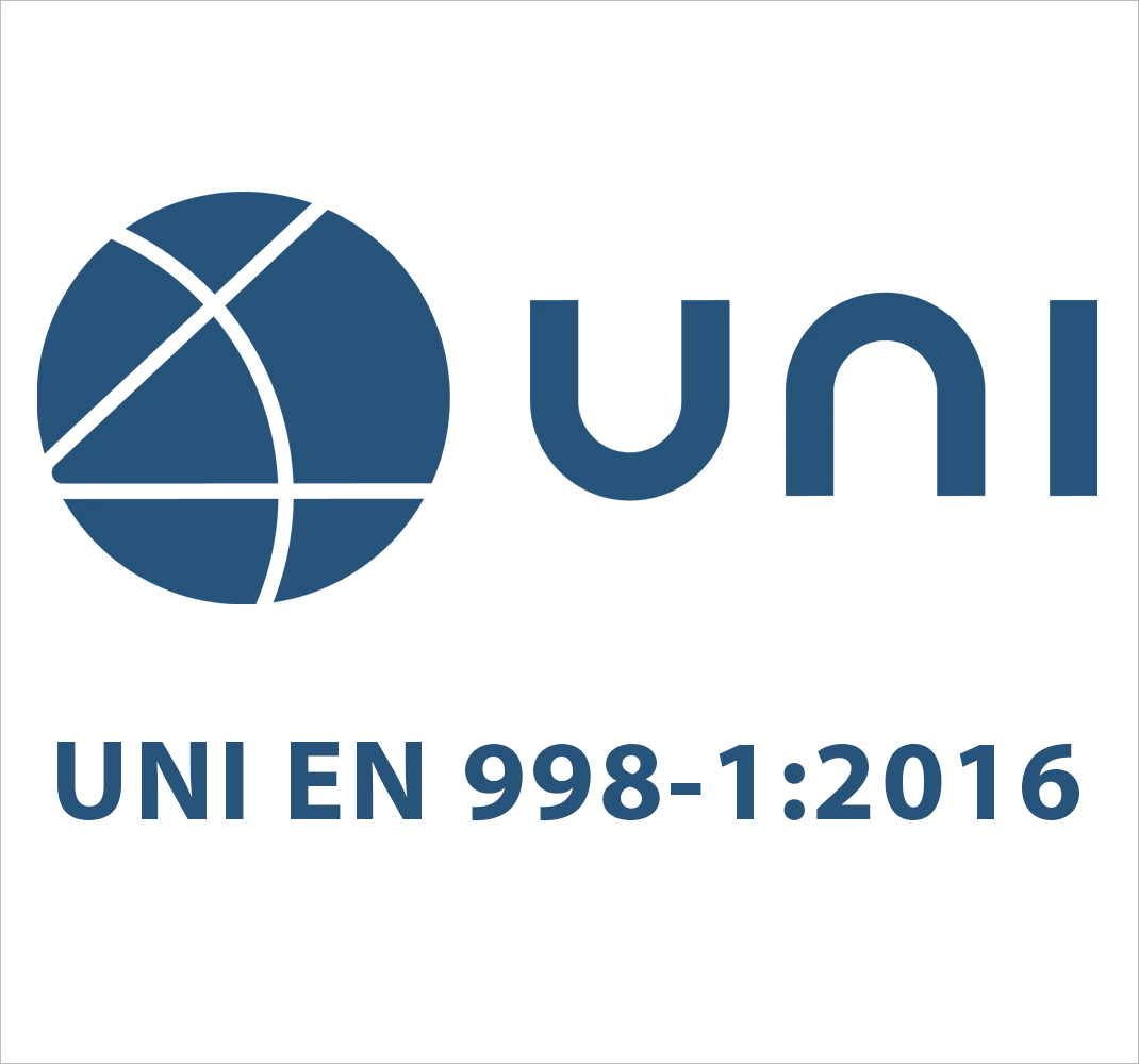 Norma UNI EN 998-1:2016.