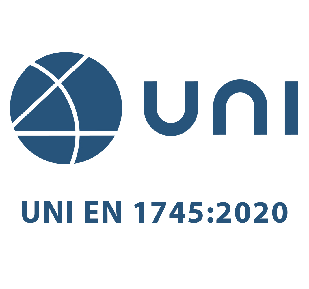 Norma UNI EN 1745:2020.