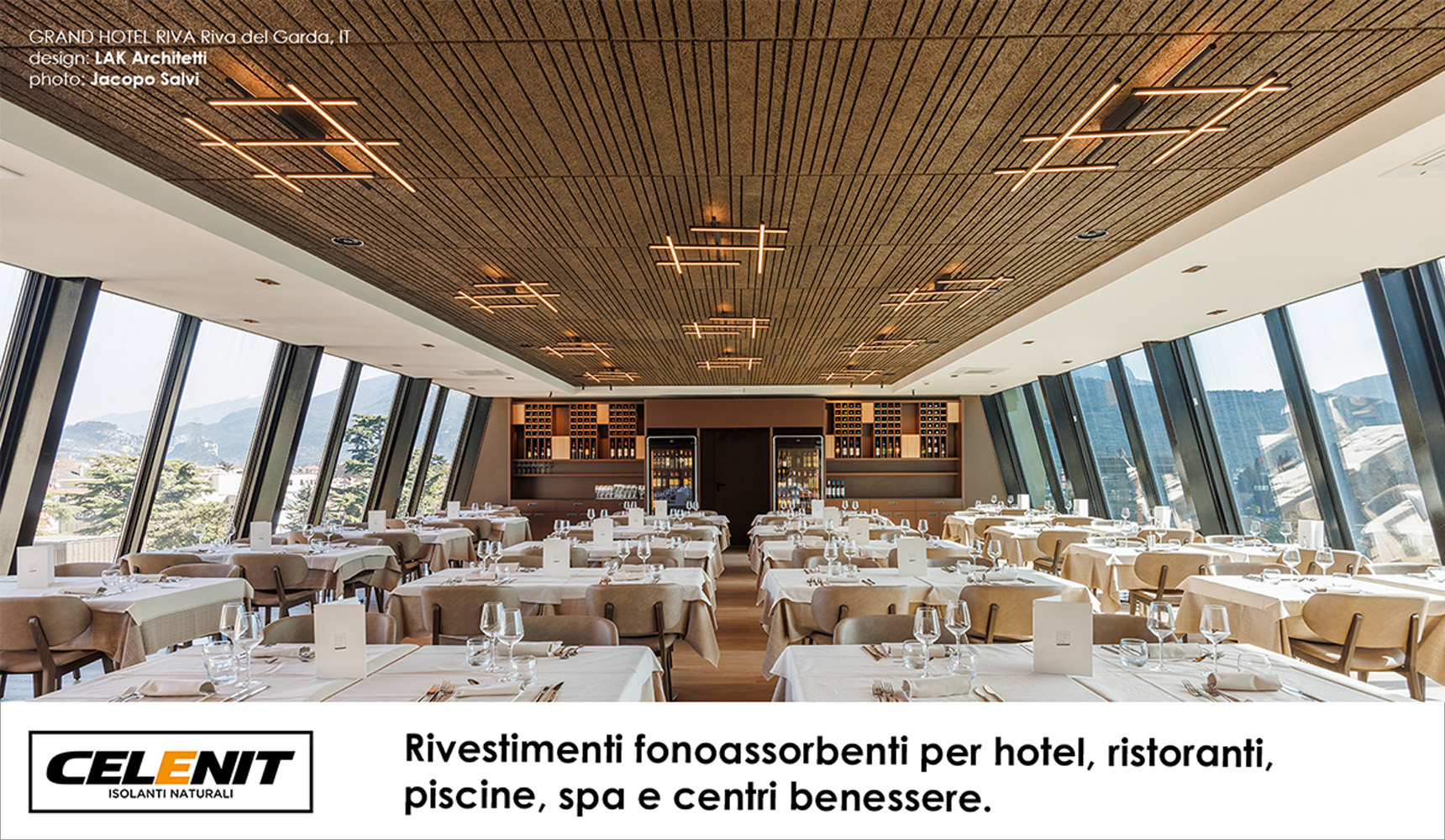 Grand Hotel Riva, comfort acustico e design con i pannelli CELENIT