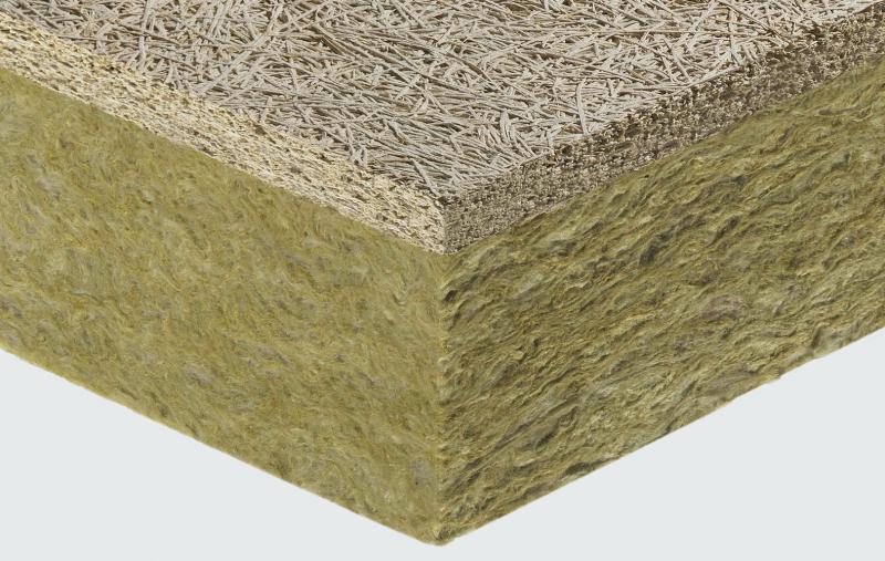 Sistema di controparete fonoassorbente con struttura metallica nascosta e pannelli avvitati in lana di legno mineralizzata accoppiati ad uno strato di lana di roccia.