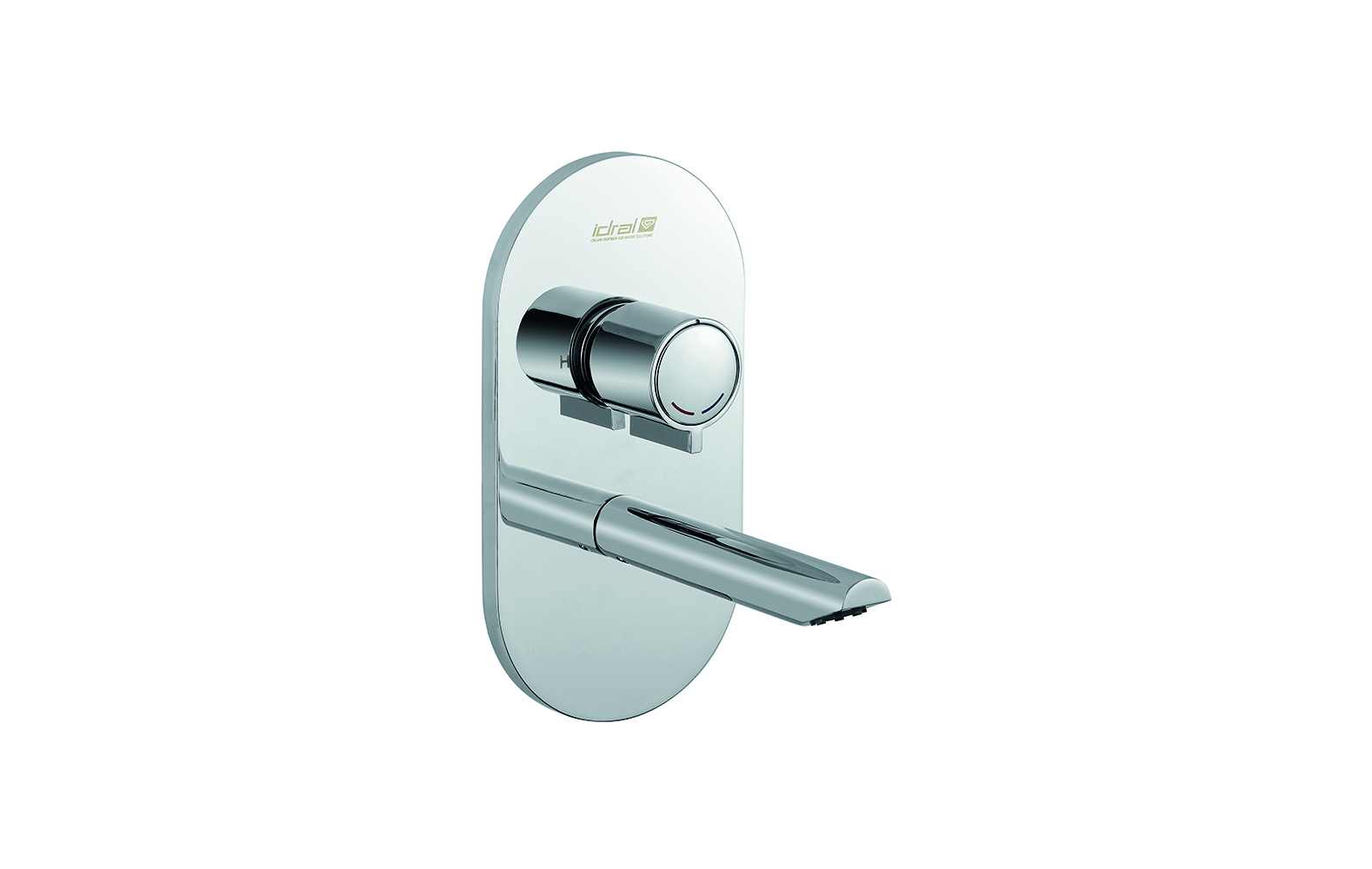 Miscelatore lavabo da incasso temporizzato.