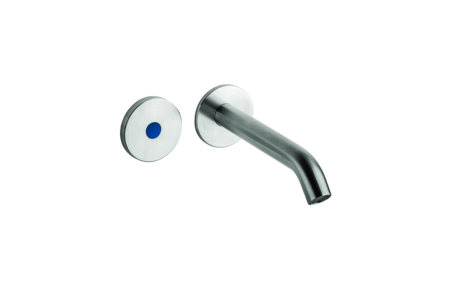 Rubinetto lavabo da incasso elettronico in acciaio inox, con comando a fotocellula.